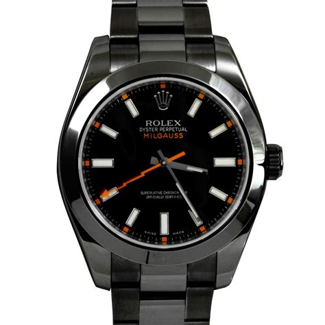 rolex milgauss black pvd|rolex watch milgauss price.